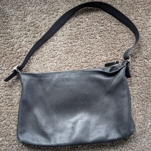 Black Vintage Coach Shoulder Bag